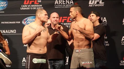 Pesaje / Weigh-Ins UFC 188: Cain Velasquez vs Fabricio Werdum - YouTube