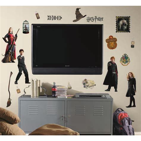 HARRY POTTER WALL DECALS 30 New Stickers Ron Hermaine Hogwarts Decorations - Walmart.com ...