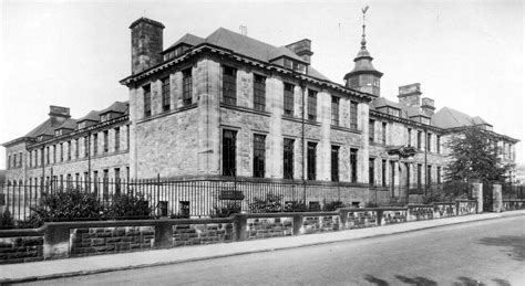 Tour Scotland: Old Photograph Dalziel High School Motherwell Scotland