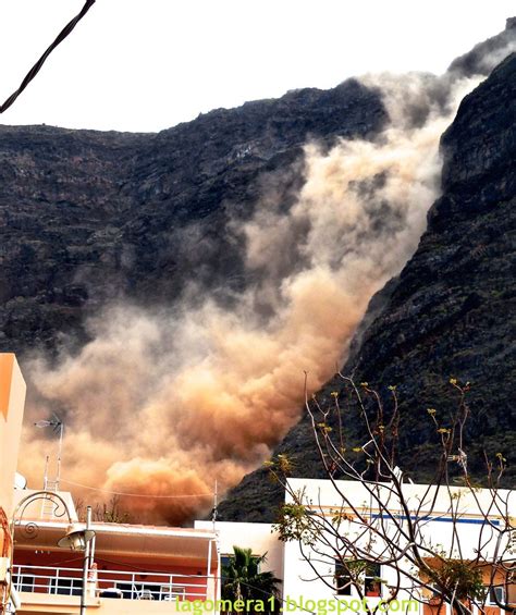 LA GOMERA ISLAND (Canary Islands): Spectacular Rockfall and Landslide