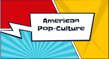 American Pop-Culture + Kahoot Quiz by Cullen OLeary | TPT