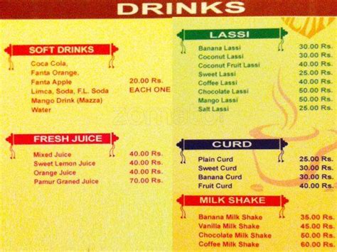 Denns (Dennis) Restaurant a Varanasi: Foto del Menu con Prezzi - Zomato