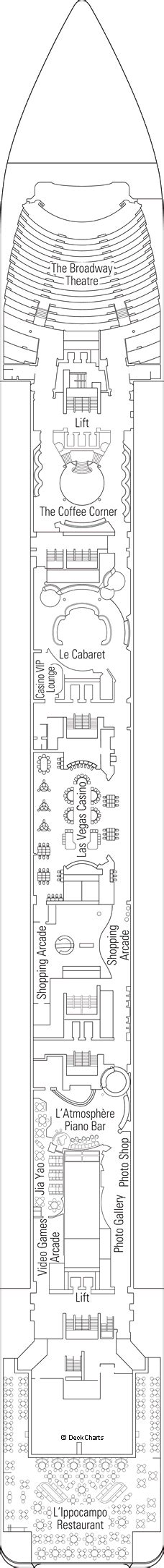 MSC Lirica Deck Plans: Ship Layout, Staterooms & Map - Cruise Critic