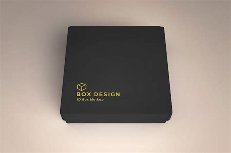 Premium PSD | Product box mockup design