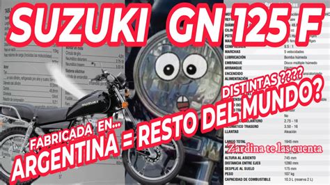 Review SUZUKI GN 125 F (Diferencias entre el manual y la información ...