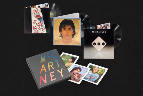 Photo of the McCartney I II III box set in black vinyl. The boxset ...