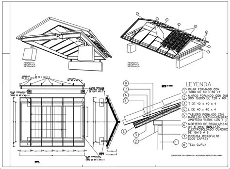 【CAD Details】Roof sectional detail cad drawing - CAD Files, DWG files, Plans and Details