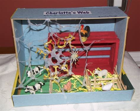 Charlotte's web | Book Report Diorama examples | Pinterest | School Projects, Charlottes Web and ...