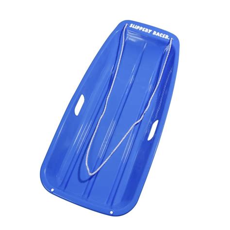 Slippery Racer 35-in x 17.5-in Blue Snow Sled at Lowes.com