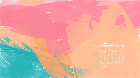 April 2012 Desktop, iPhone & iPad Calendar Wallpaper - Sarah Hearts