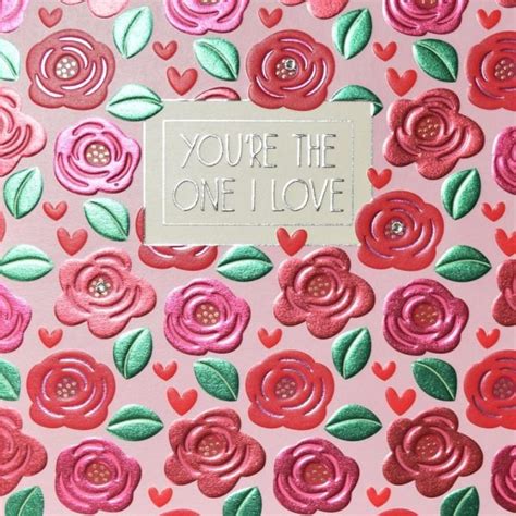 You're The One I Love Card by Wendy Jones Blackett at The Dotty House