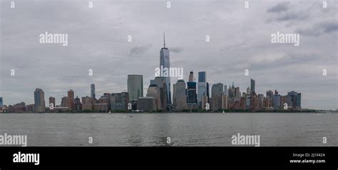 NYC skyline from Newark New Jersey Stock Photo - Alamy