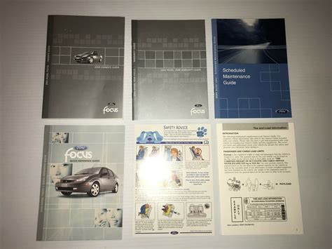 2004 Ford Focus Owner's Manual Set