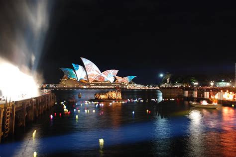 Reflection on the water Sydney Opera House Fire water | Flickr - Photo ...