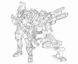 Borderlands 2 Coloring Pages sketch template