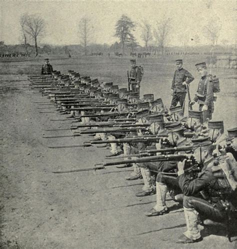 Soldiers of the Japanese Army’s Imperial Guard Division pose in close-order formation, 1900s ...