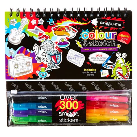 Smiggle diy splash stickers book | Coloring stickers, Sticker book ...