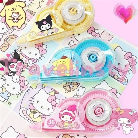 Correction TAPE/Typex Paper/TIP-EX ROLL/Type X Cute/ TIP X Sanrio/Stipo Paper Cinnamoroll ...