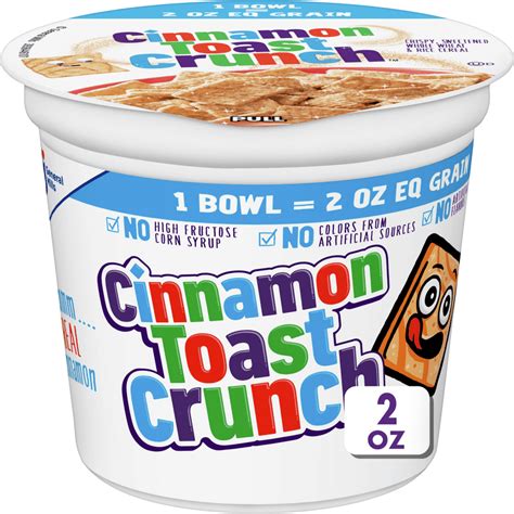 Cinnamon Toast Crunch Breakfast Cereal Cup, 2 oz - Walmart.com - Walmart.com