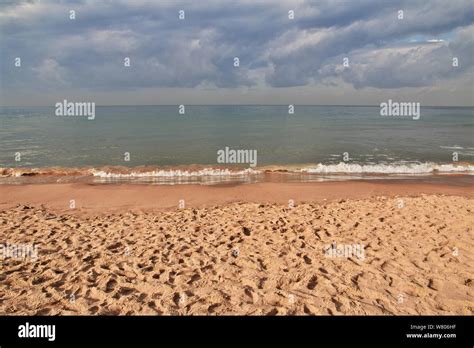 The beach on waterfront of Beirut, Lebanon Stock Photo - Alamy