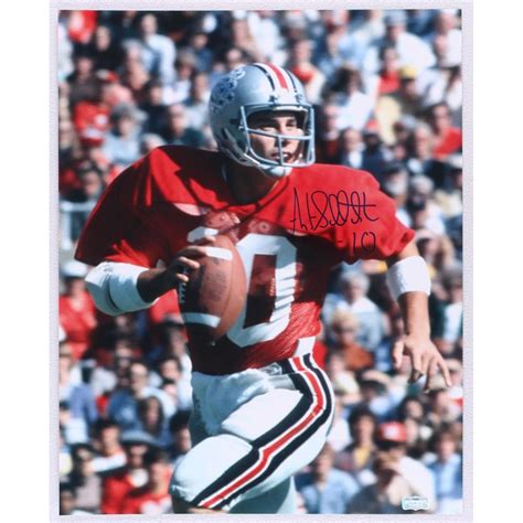 Art Schlichter Signed Ohio State Buckeyes 16x20 Photo (Radtke Hologram ...