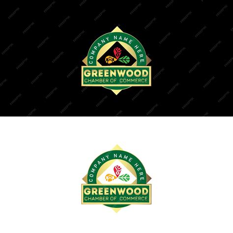 Premium Vector | Greenwood chamber of commerce logo design 1