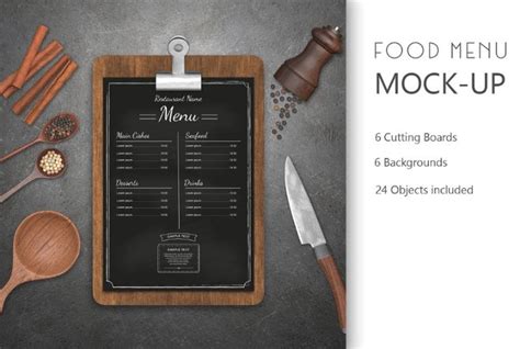 30+ Restaurant Menu Mockup PSD Free - Graphic Cloud