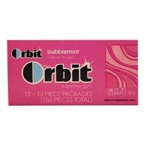 Product Of Orbit, Bubblemint, Count 12 (14S) - Gum / Grab Varieties & Flavors - Walmart.com ...