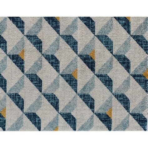 Rugs America Kaia 8 X 10 Blue Tone Indoor Geometric Area Rug at Lowes.com