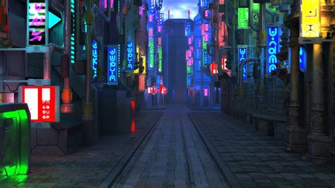 Wallpaper Blade Runner 2049, future city, street, night, lights 1920x1080 Full HD Picture, Image