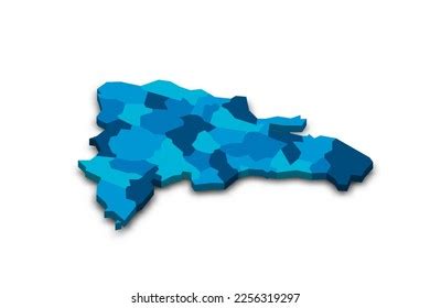 Dominican Republic Political Map Administrative Divisions Stock Vector (Royalty Free) 2256319297 ...