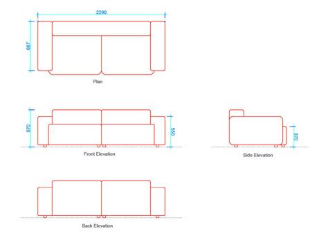 What is Sofa? (Dimensions & Free Dwg.) - Layak Architect