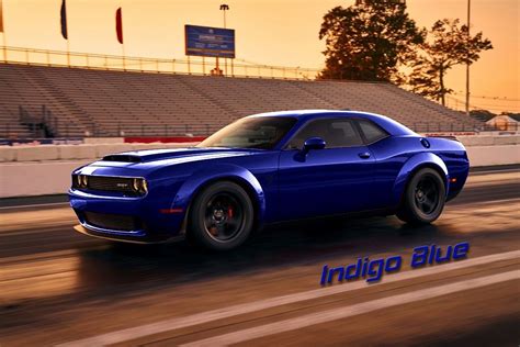 2018 Dodge SRT Challenger Demon - Indigo Blue | Super carros, Carros