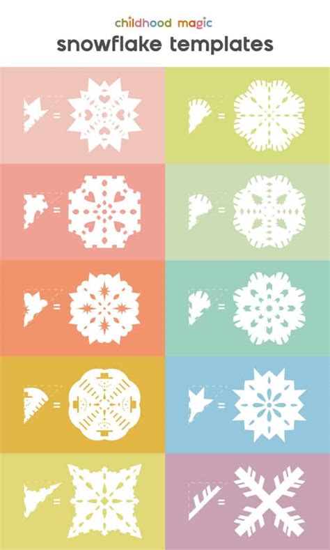 Paper Snowflake Template - Childhood Magic