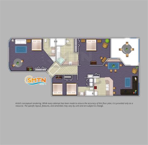 Orange Lake Resort 3 Bedroom Floor Plan - floorplans.click