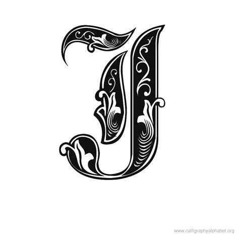 Tattoo lettering fonts, Calligraphy alphabet, J calligraphy