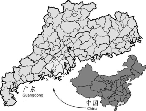 Map of Jiangmen within Guangdong. (Source: Wikipedia.com). | Download ...