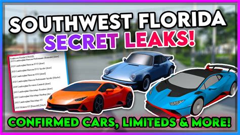 NEW SECRET Leaks in Southwest Florida - FUTURE UPDATES - NEW CARS ...