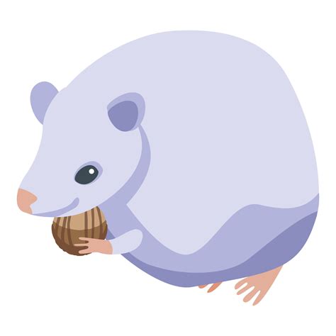 White mice icon, isometric style 15849631 Vector Art at Vecteezy