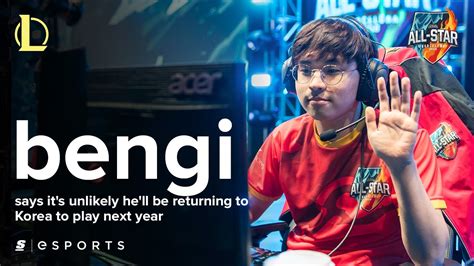 Bengi says it's unlikely he'll be returning to Korea to play next year ...