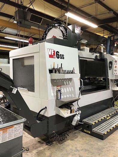 Used 2020 HAAS Haas VF6-SS 4-Axis HSK-63 Pallet Changer CNC Vertical ...