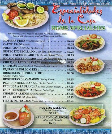 Online Menu of La Costa Del Sol Restaurant, Maywood, California, 90270 ...