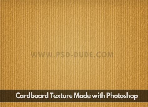 Cardboard Texture Photoshop Tutorial