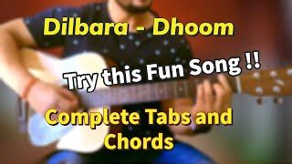 Dilbara - Dhoom | Guitar Chords and Tabs Tutorial | Fun Song To Play ...