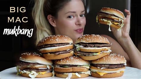 McDonald's Big Mac Challenge Mukbang! - YouTube