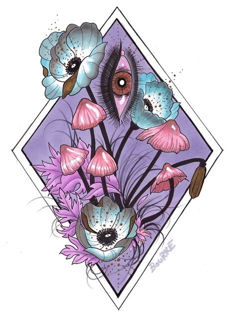 Psilocybin Art Print – Emily Bourke Illustration