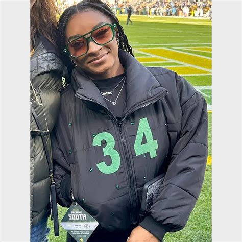 Green Bay Packers Simone Biles Jacket - Jacketpop