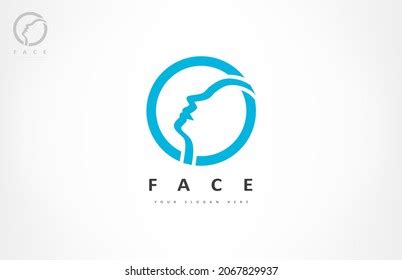 Human Face Logo Vector Design Stock Vector (Royalty Free) 2067829937 ...