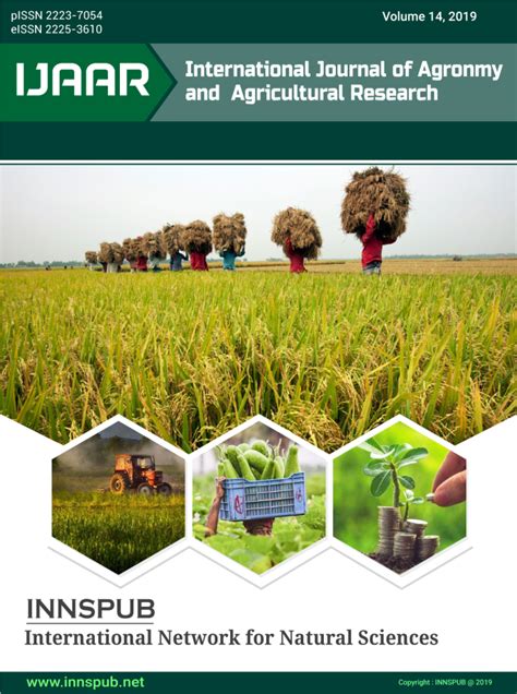 International Journal of Agronomy and Agricultural Research | IJAAR