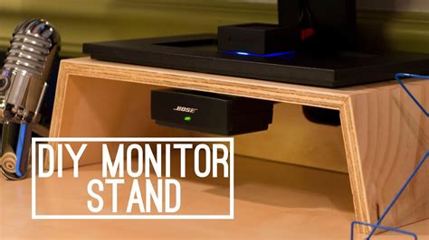 DIY | Wooden Monitor Stand - YouTube